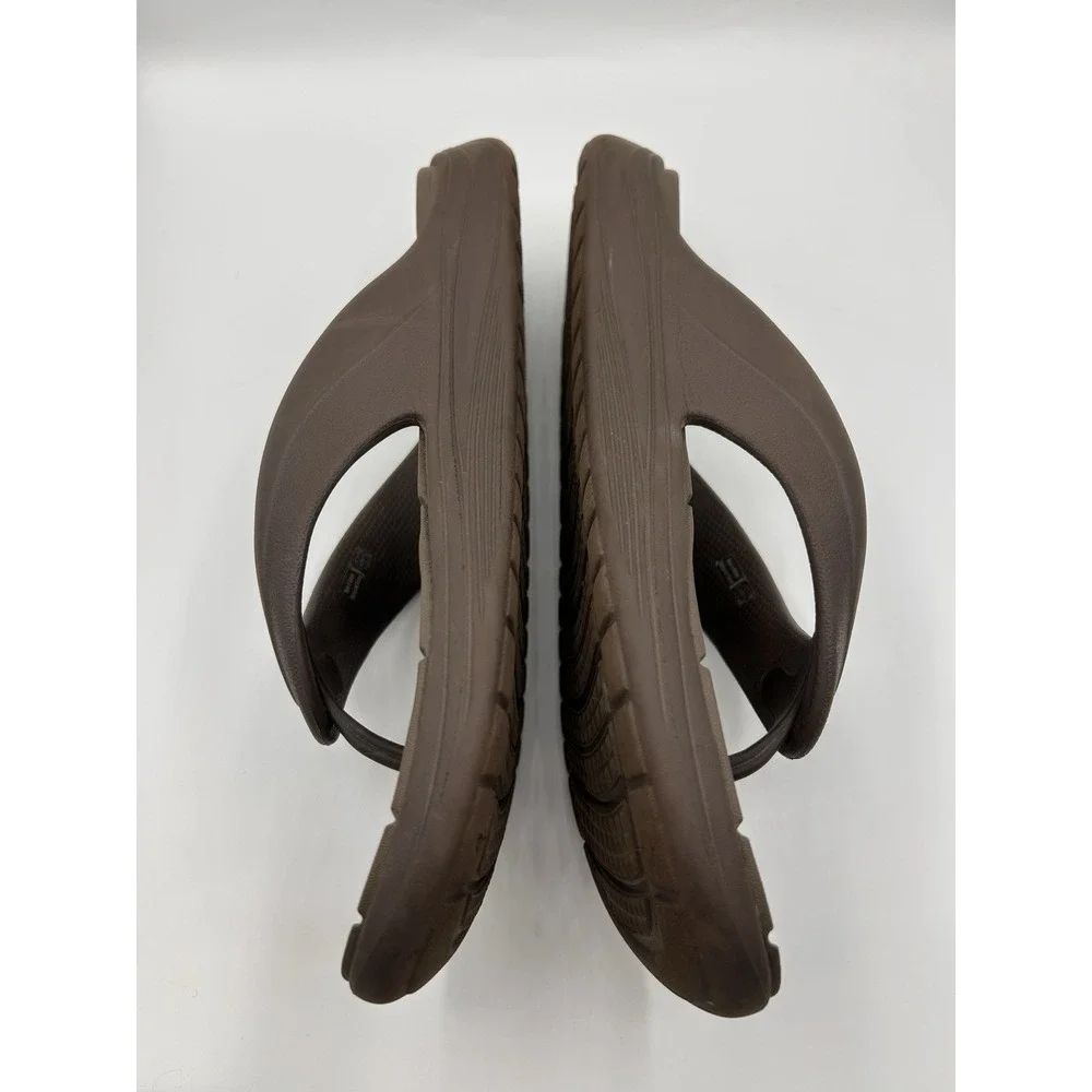 Crocs Men's Flip Flops Thong Sandals Brown Slip On Summer Size 11